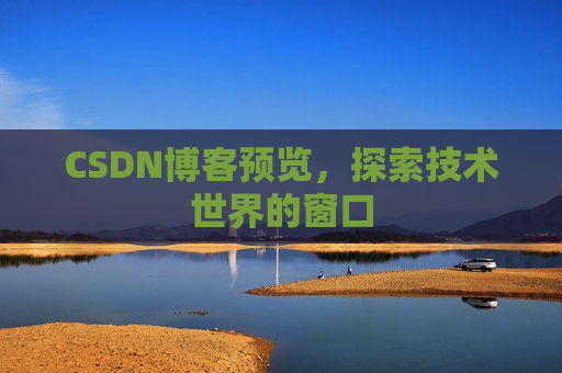 CSDN博客预览,探索技术世界的窗口
